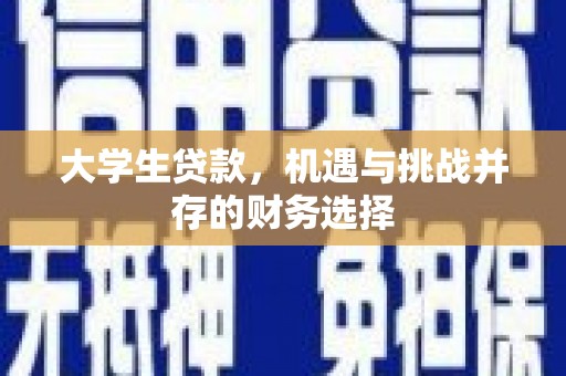 黄石港大学生贷款，机遇与挑战并存的财务选择