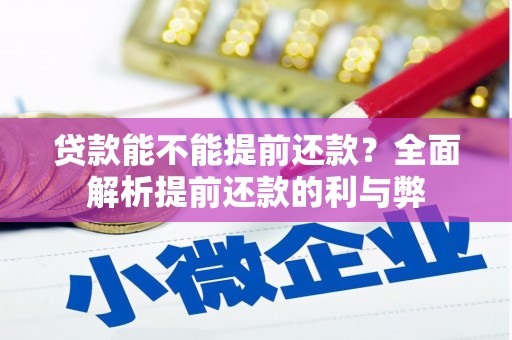 黄石港贷款能不能提前还款？全面解析提前还款的利与弊