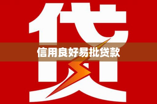 黄石港信用良好易批贷款