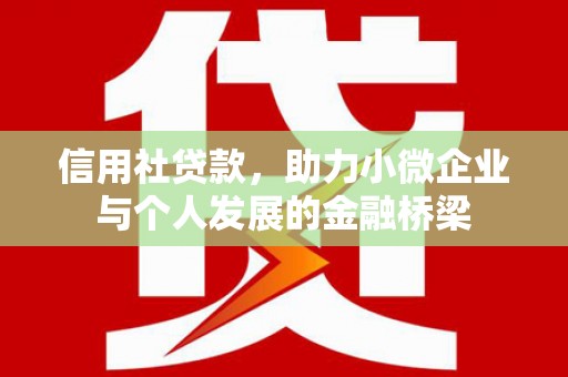 黄石港信用社贷款，助力小微企业与个人发展的金融桥梁