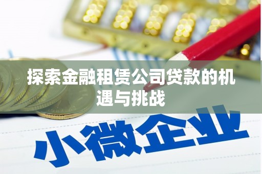 黄石港探索金融租赁公司贷款的机遇与挑战