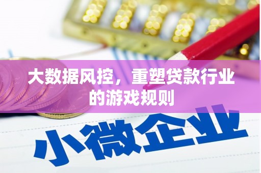 黄石港大数据风控，重塑贷款行业的游戏规则