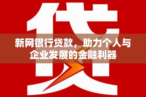 黄石港新网银行贷款，助力个人与企业发展的金融利器