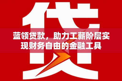 黄石港蓝领贷款，助力工薪阶层实现财务自由的金融工具