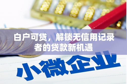 黄石港白户可贷，解锁无信用记录者的贷款新机遇