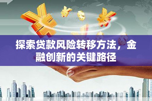 黄石港探索贷款风险转移方法，金融创新的关键路径