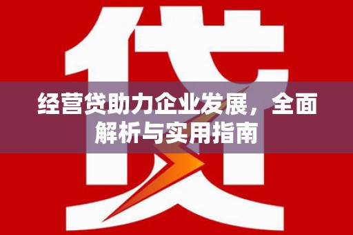 黄石港经营贷助力企业发展，全面解析与实用指南