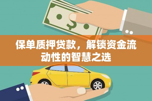 黄石港保单质押贷款，解锁资金流动性的智慧之选
