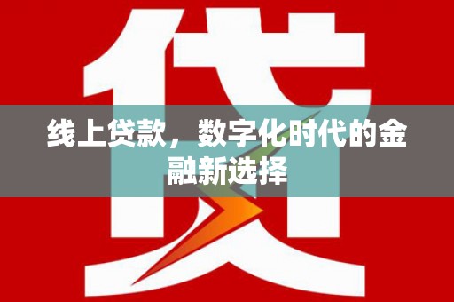 黄石港线上贷款，数字化时代的金融新选择