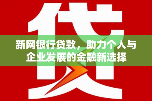 黄石港新网银行贷款，助力个人与企业发展的金融新选择