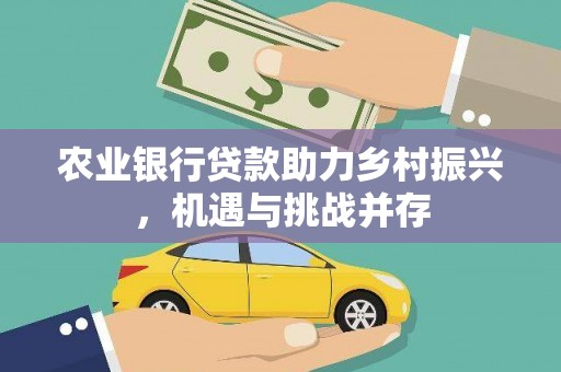 黄石港农业银行贷款助力乡村振兴，机遇与挑战并存