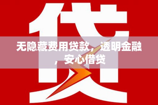 黄石港无隐藏费用贷款，透明金融，安心借贷