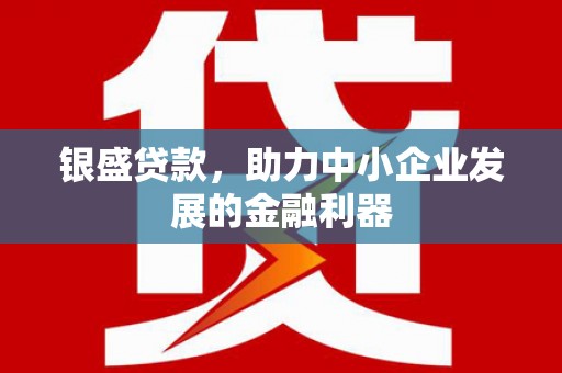 黄石港银盛贷款，助力中小企业发展的金融利器