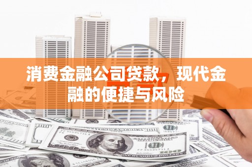 黄石港消费金融公司贷款，现代金融的便捷与风险