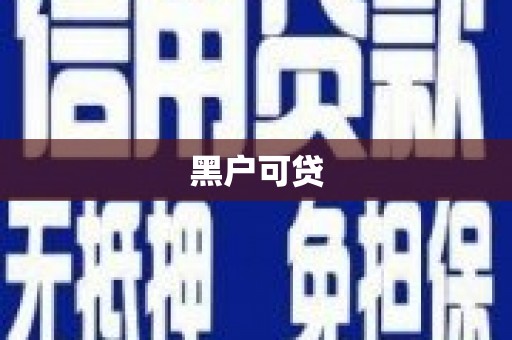 黄石港黑户可贷